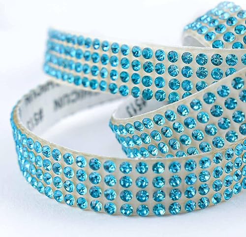 Miniatura 4 de 6 rollos de cinta de diamantes de imitación de cristal, rollo de cinta de diamante para manualidades, cinta de diamantes de imitación autoadhesiva,