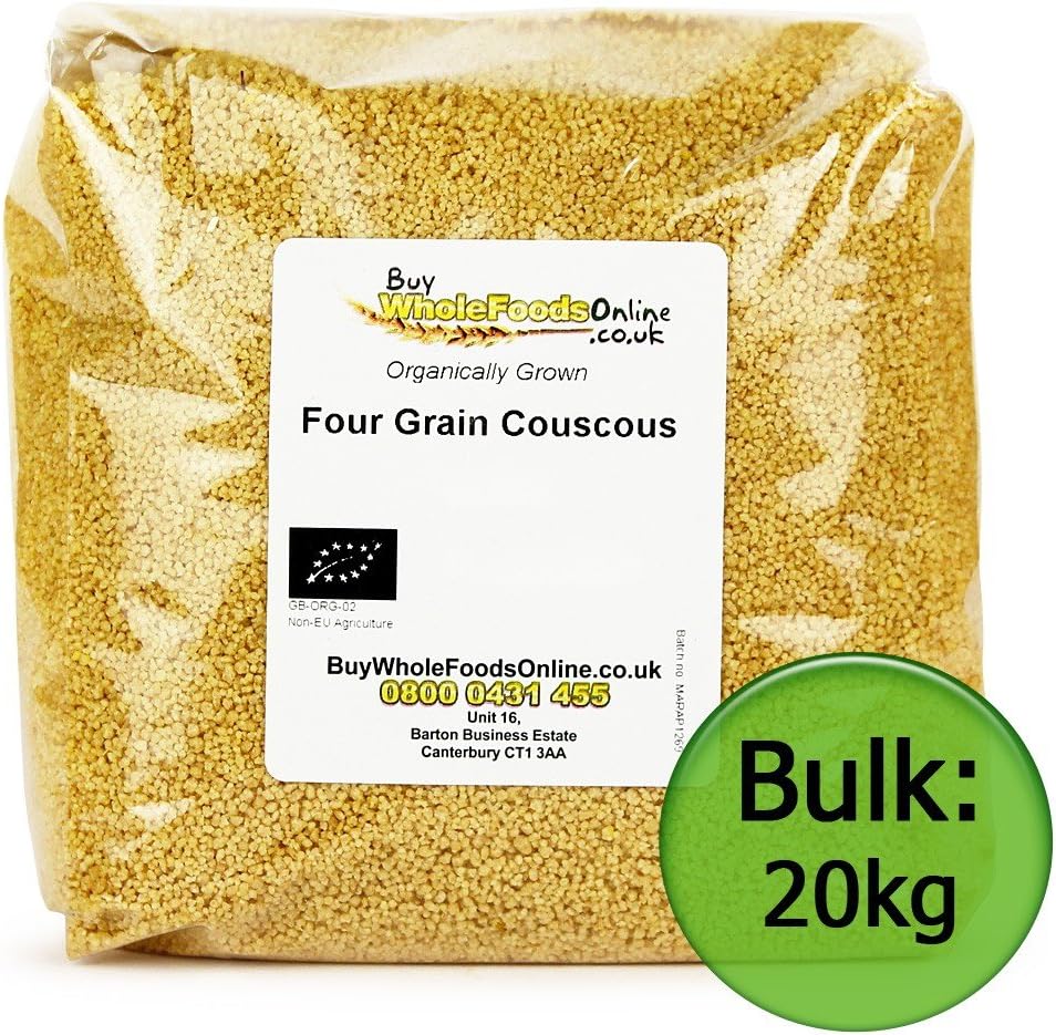 Organic Four Grain Couscous 20kg Bulk Amazon.co.uk Grocery
