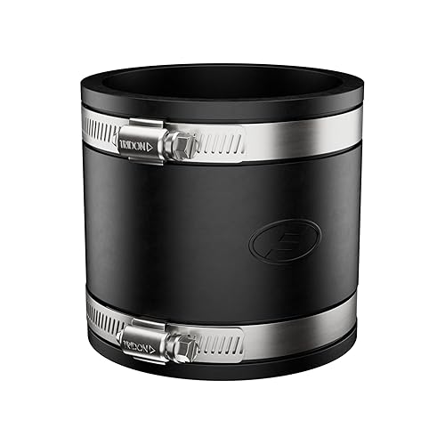 Fernco P1056-44 Flexible PVC Pipe Coupling for Cast Iron, Plastic