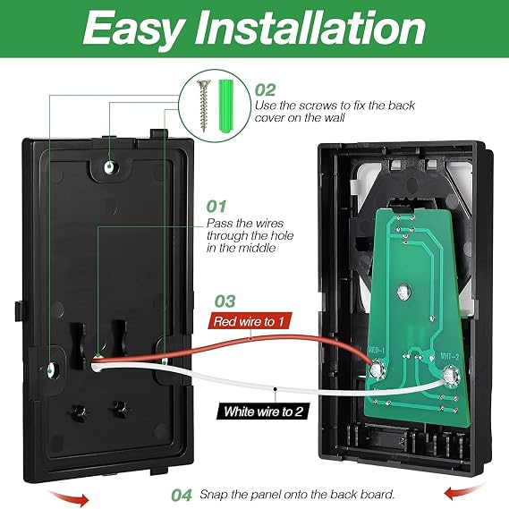 Garage Door Opener Wall Mount Compatible with Liftmaster 41A5273-1 78LM | Keypad Control Panel, with Lighting Control, Wired Replacement Panel Wall Keypad Button, Not for Yellow Learn Button
