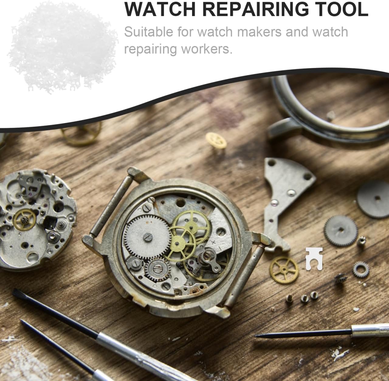 Hemobllo Watch Stopper Tool 1000Pcs Watch Crown Stoppers for Repair Extend Battery Life Compatible with Most Watches