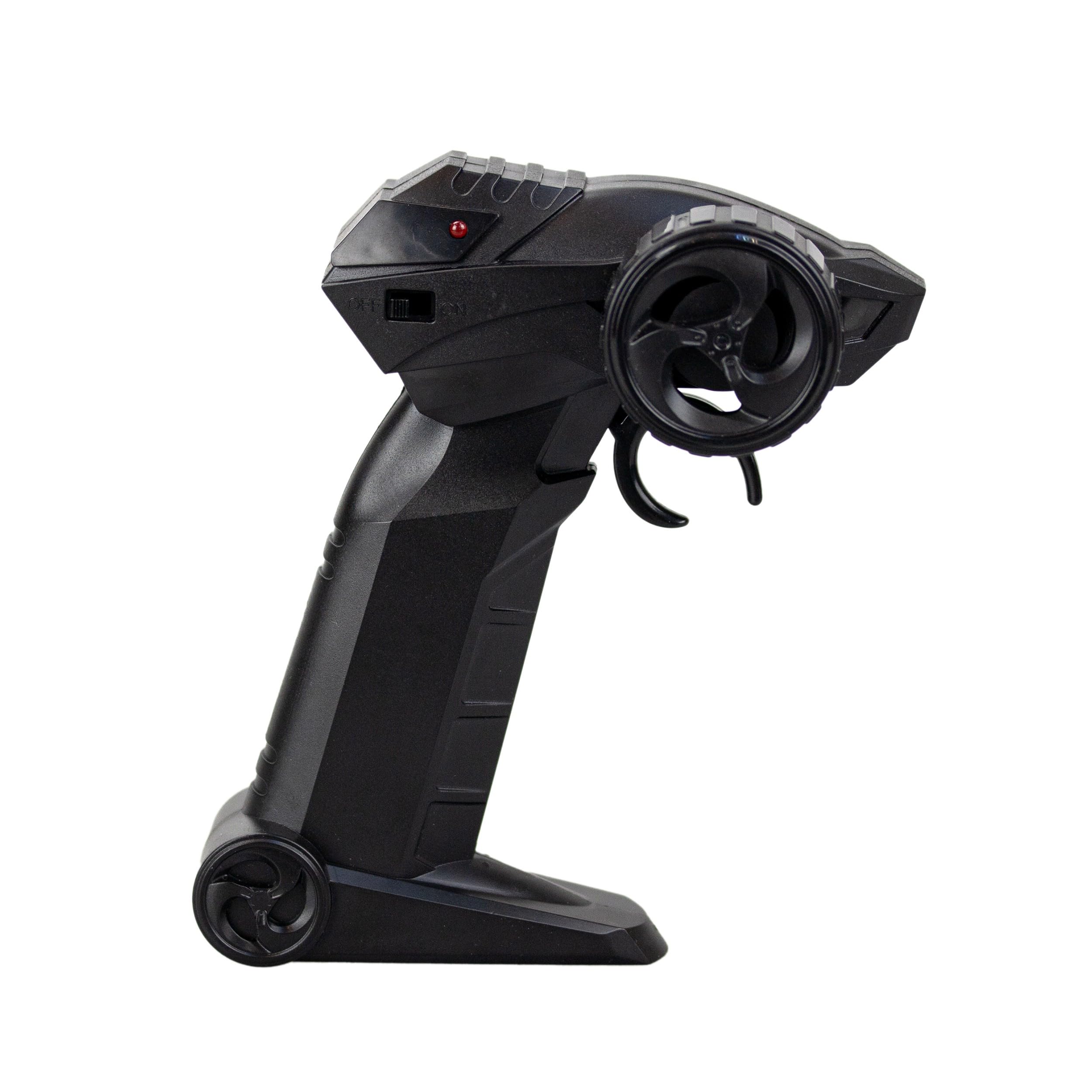 Exost Turbo Rush - Coche de control remoto de 2,4 GHz, función completa, carreras todoterreno, neumáticos duraderos, batería recargable, juguete para niños a partir de 5 años