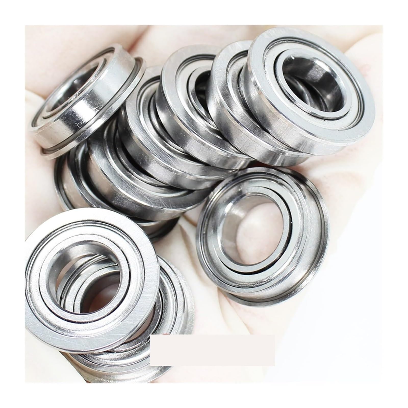 Abgedichtete Lager, F6800ZZ Flanschlager 10x19x5 mm ABEC-1 (10 Stück) F6800 Z ZZ Flanschkugellager