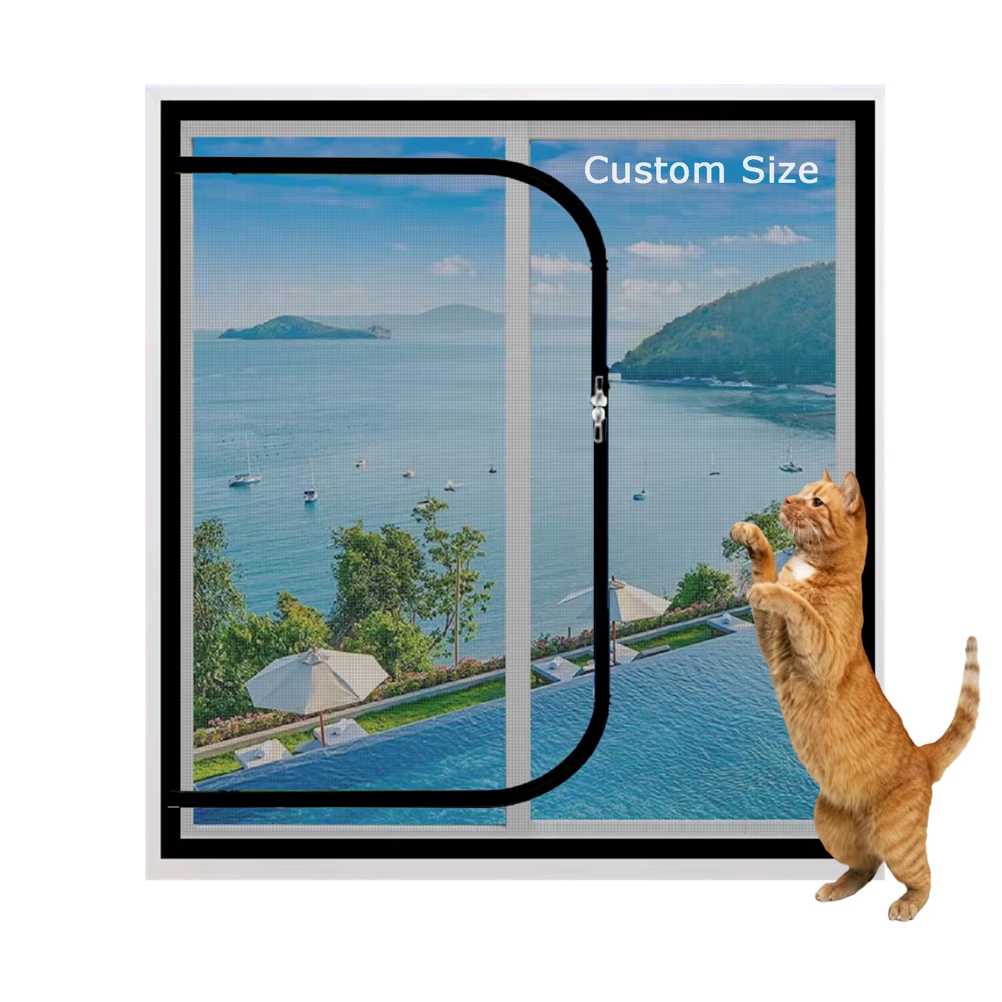 Self-Adhesive Window Guard Screen Custom Size Fly Screen