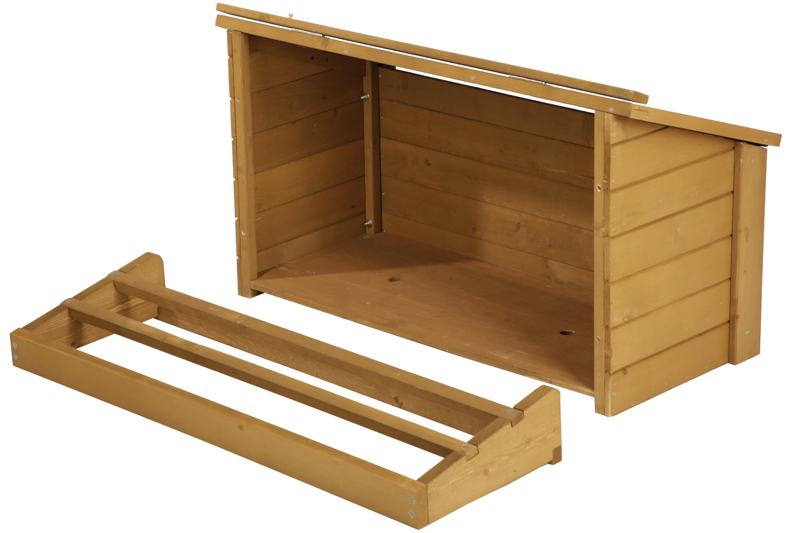 Kerbl Hobbyfarming Nido per piccoli animali per polli, 85x37x48cm, incl. posatoi, facile da montare nella gabbia