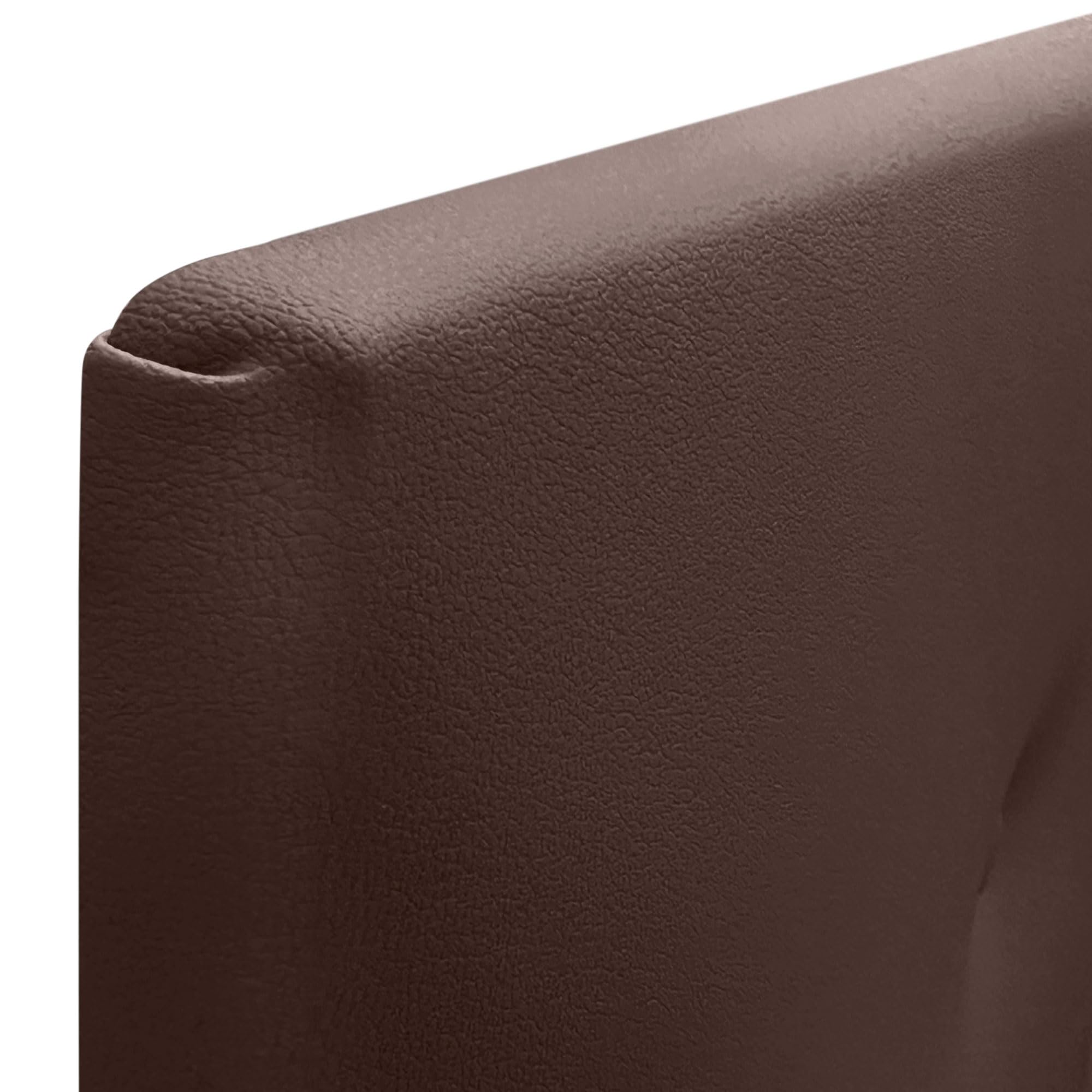 DHOME Testiera Imbottita Per Letto In Similpelle Cioccolato - 90 Cm Con Gambe, Tessuto Aqualine Antimacchia