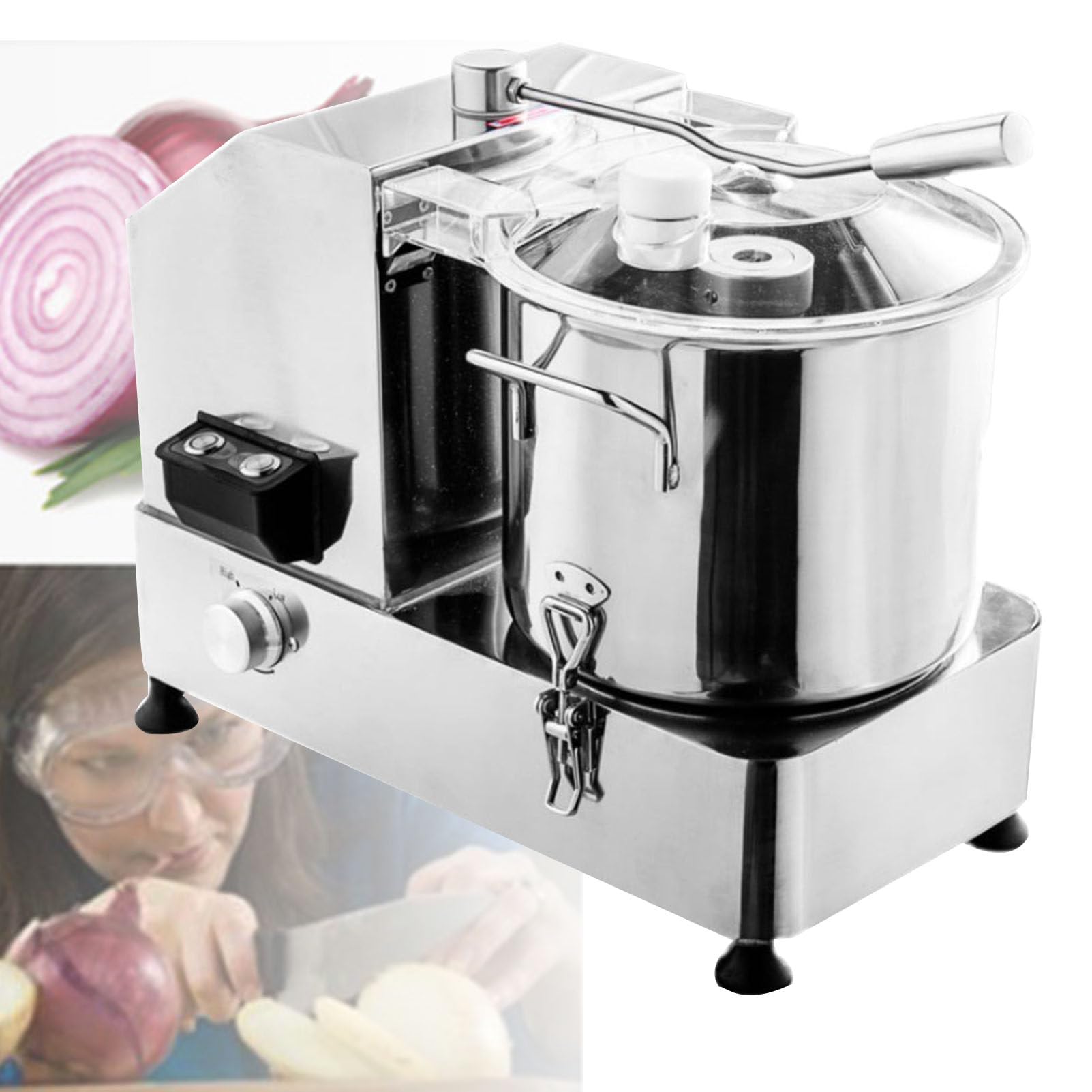 Dispositivos domésticos Inteligentes, picadora eléctrica de Alimentos con Cuchillas de Dos Niveles para Carne, Verduras, Frutas, Batidos y Frutos Secos.