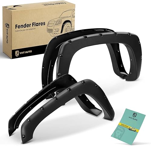 YHTAUTO Guardabarros estilo remachado de bolsillo con kit de accesorios de repuesto para Chevy Silverado y GMC Sierra 15002500 1999-2006 1500 HD2500