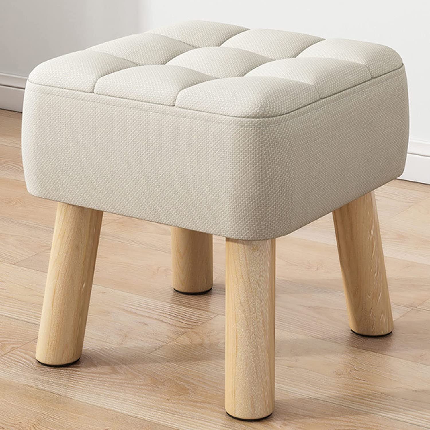 Repose-pieds de canapé simple violet et tabouret rembourré portable