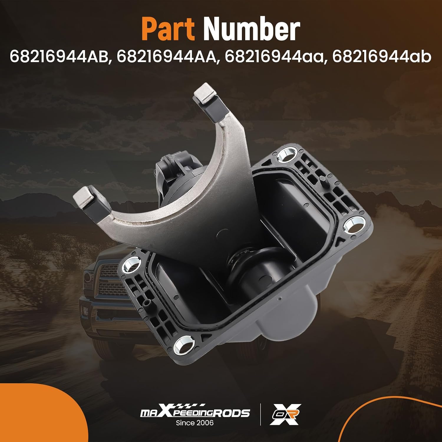 maXpeedingrods 4x4 4WD Front Axle Actuator Fork Disconnect for Ram 2500 3500 2013-2018, 68216944AB, 68216944AA, 68216944aa, 68216944ab