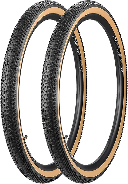 MAKELEN 2 Pack Mountain Bike Tire 20" 22" 24" 26" 27.5" 29" Strong Grip Compatible Replacement Bicycle Tire for MTB Mountain Bicycle