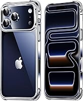 Vista 7 de Mkeke para Funda de iPhone 14 para iPhone 13 Funda Transparente Claro Amortiguadores de Choque Fundas para iPhone 13/14 Funda de Teléfono