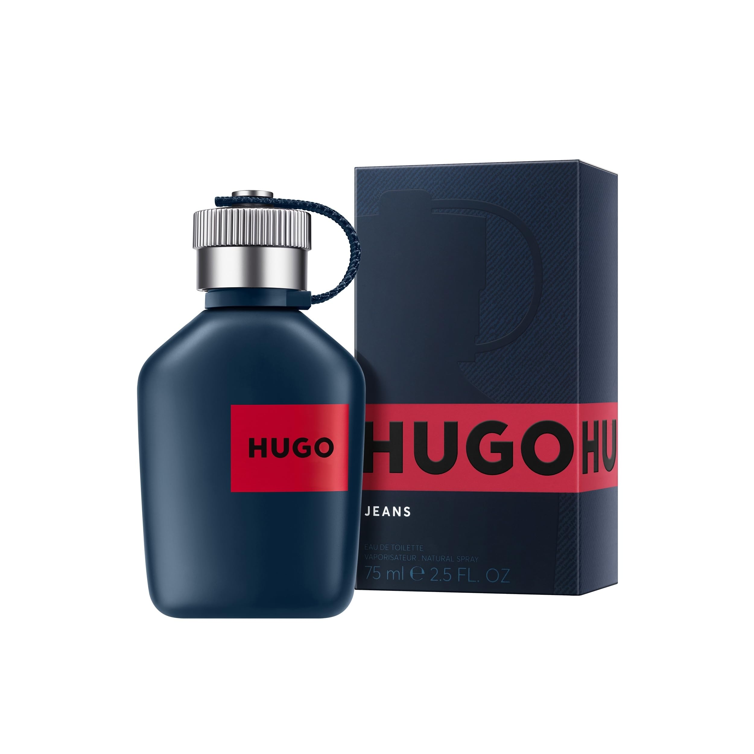 HUGO Jeans Eau de Toilette para Hombre | Fragancia masculina aromática fougère con notas de pomelo y menta piperita | 125 ml