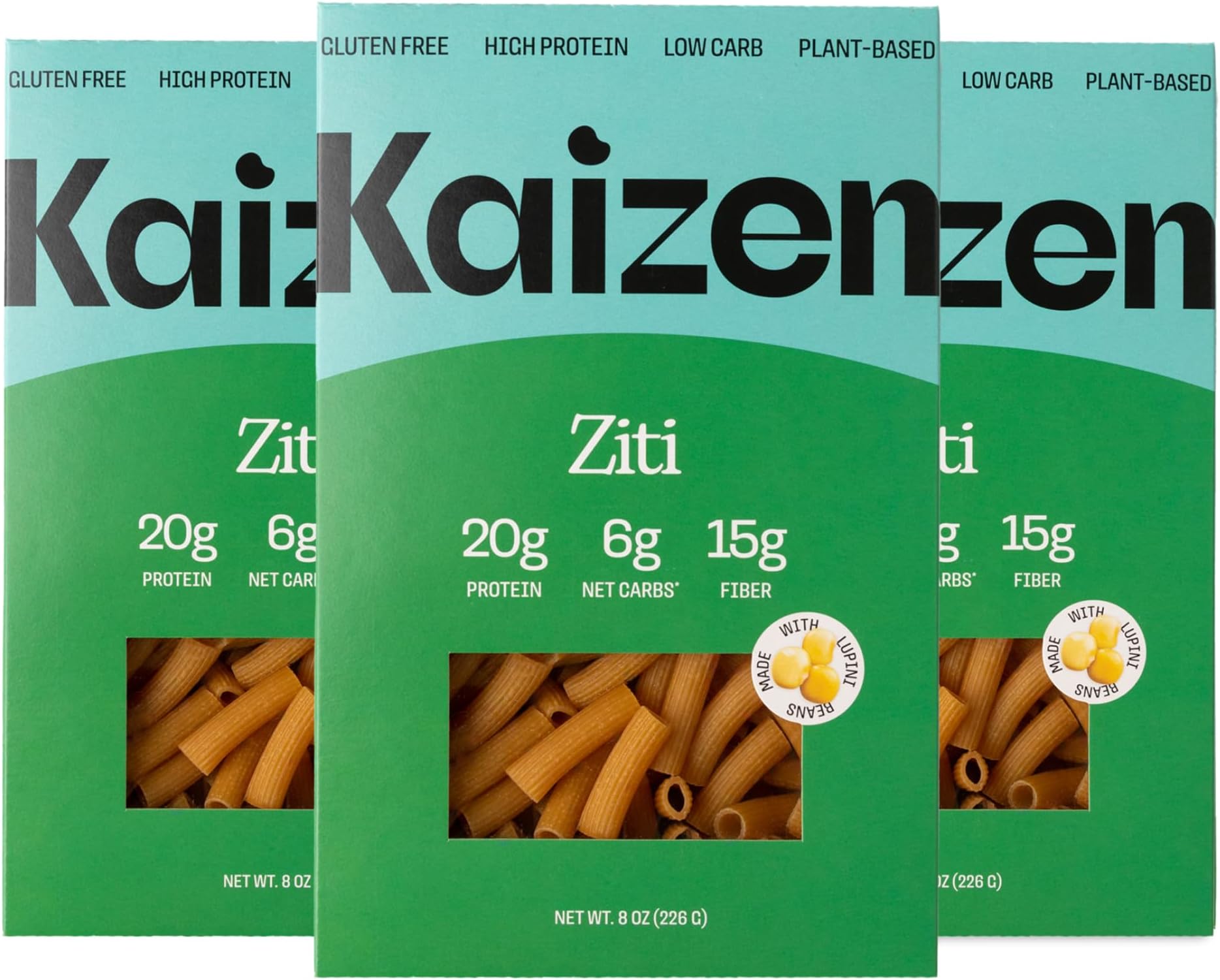 Amazon.com : Kaizen Low Carb Keto Pasta Ziti - High Protein (20g ...