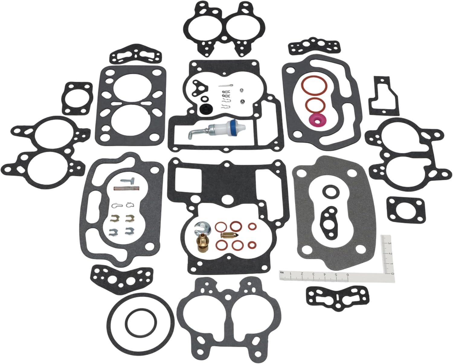Carburetor Rebuild Kit 212D, 2 Barrel Carb Rebuild, Made in USA w/Needle, Flange, Seat, Pump, Compatible with Select Chevy 1955-1969, GMC 1956-1969, Oldsmobile 1955-1958 + More
