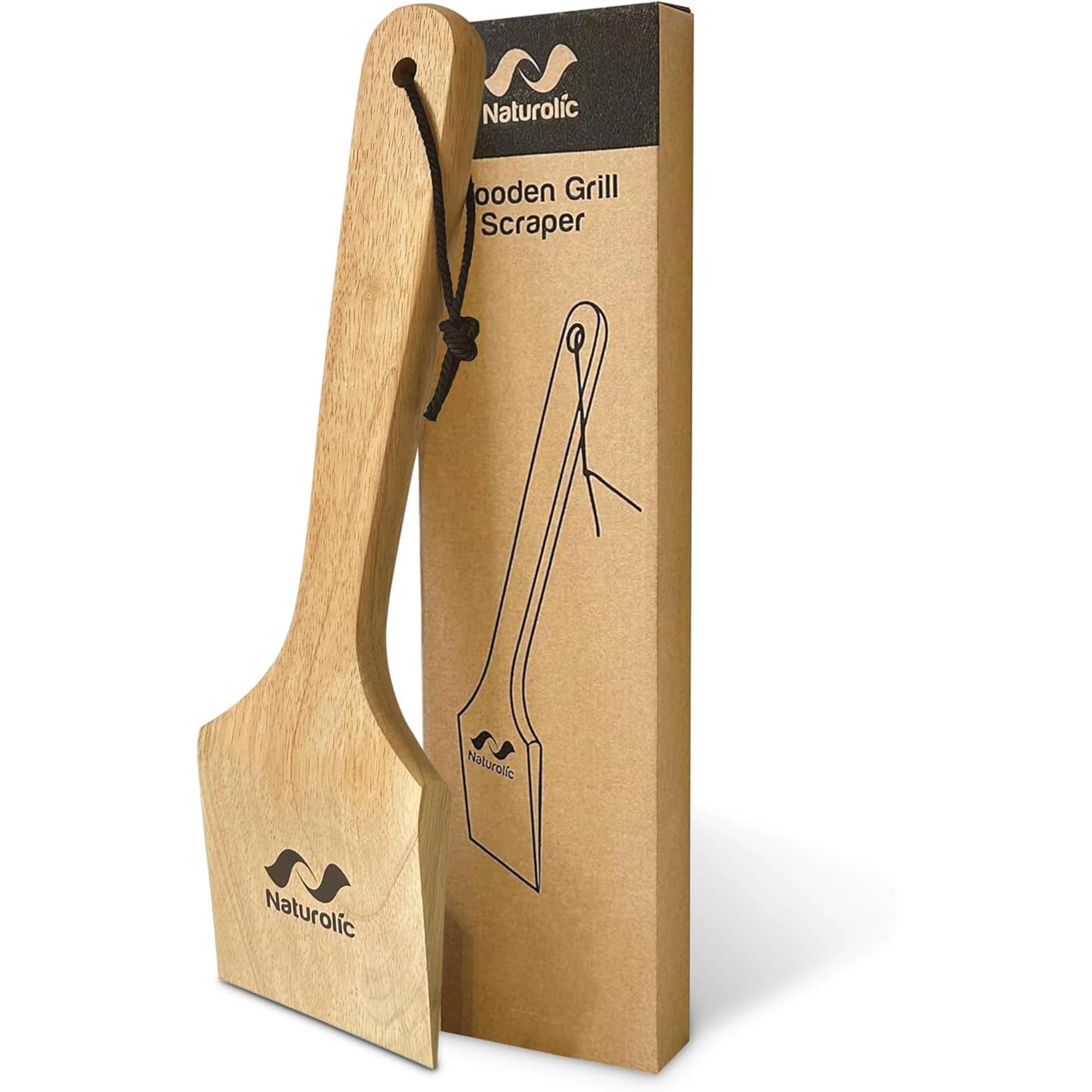 All-Natural Wooden Grill Scraper - Pedions