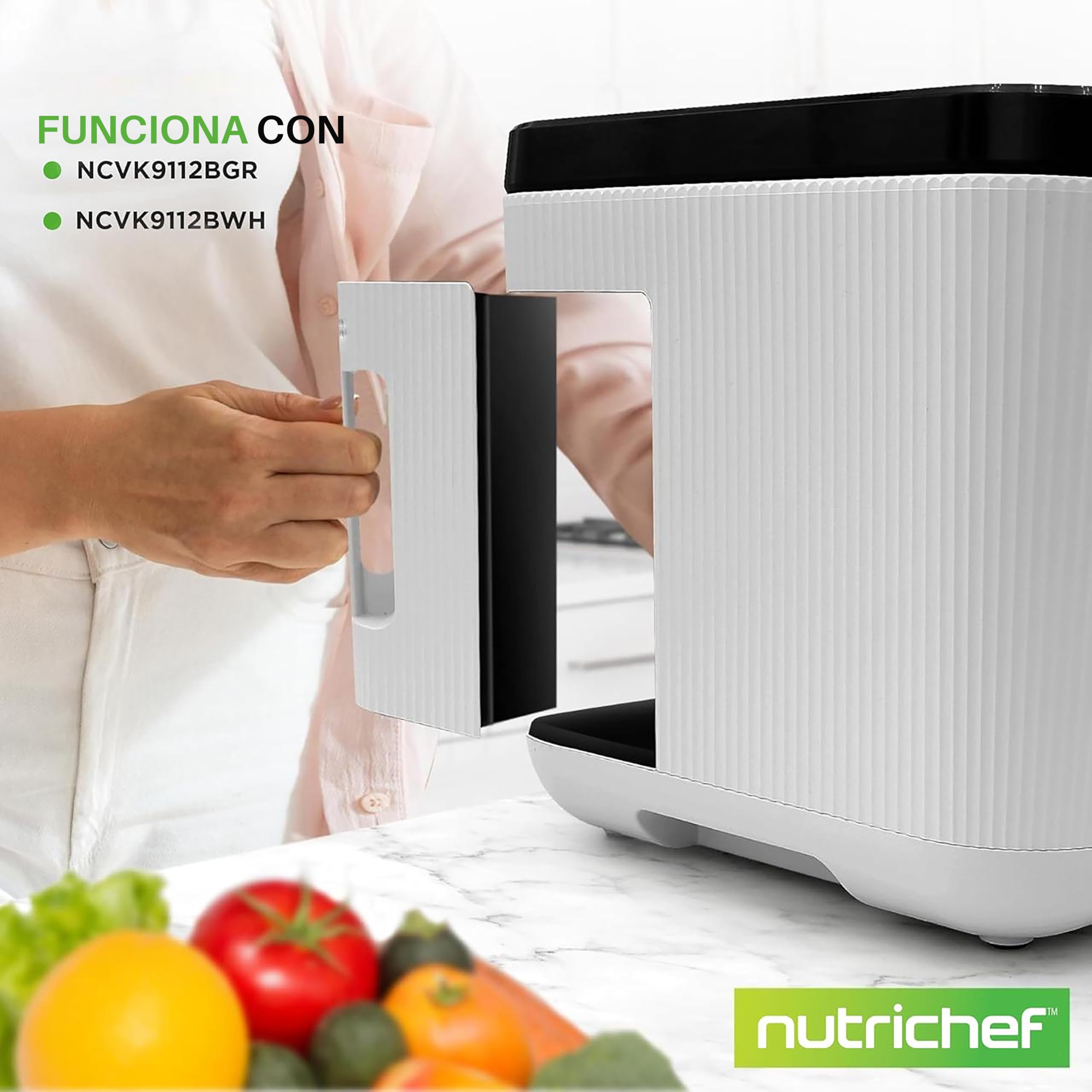 NutriChef Filtro de reemplazo para el compostador electrico, De facil instalacion