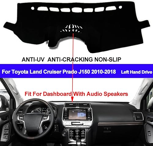 Miniatura 2 de Para Toyota Land Cruiser Prado J150 2010-2018, cubierta de salpicadero de coche, alfombra anti-UV, parasol automático