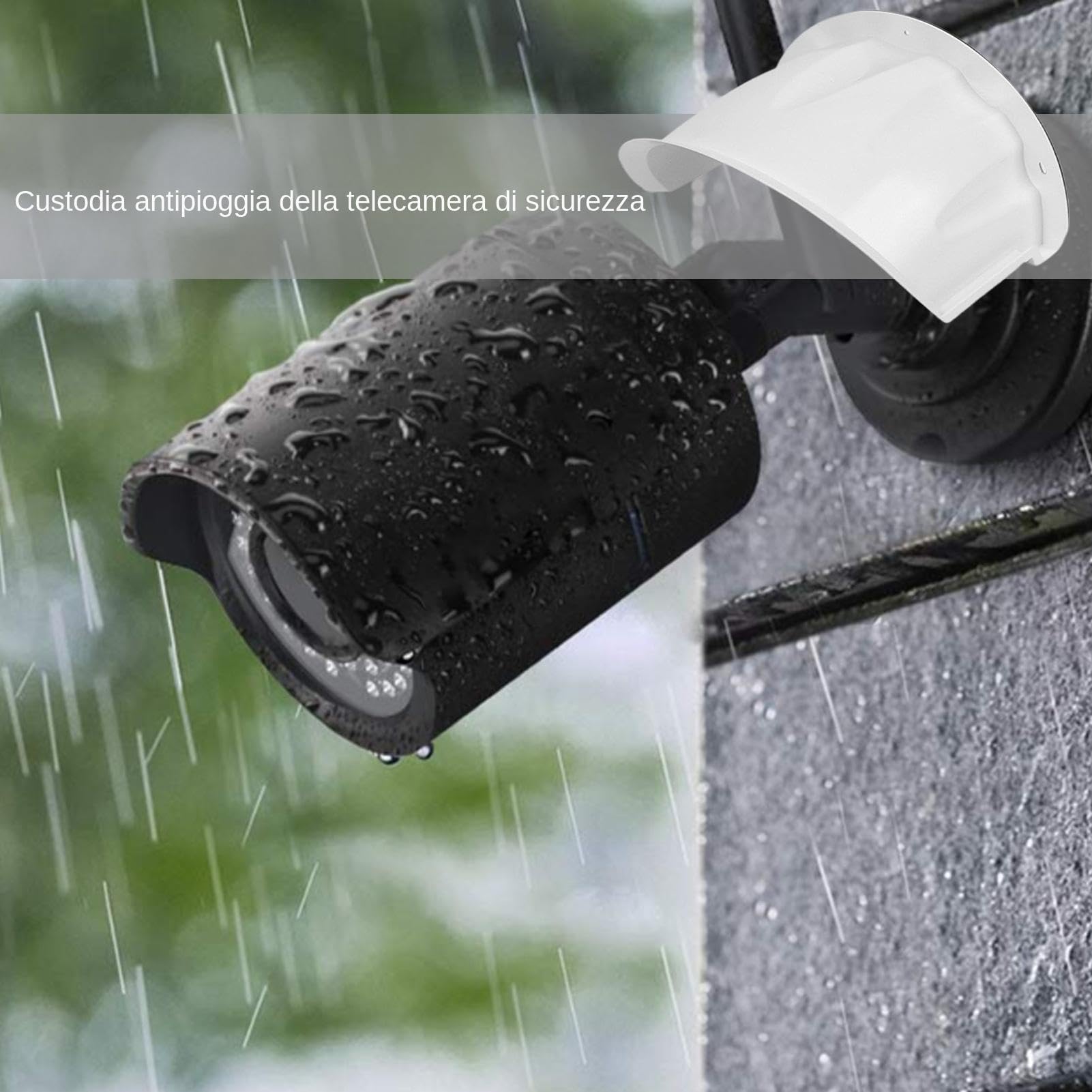 Copertura Per Telecamera Di Sicurezza - Copertura Protettiva Parasole Per Telecamera Esterna Sopra Telecamera Di Sicurezza, Protezione Per Telecamera Copertura Antipioggia Per Telecamera Sul Tetto |