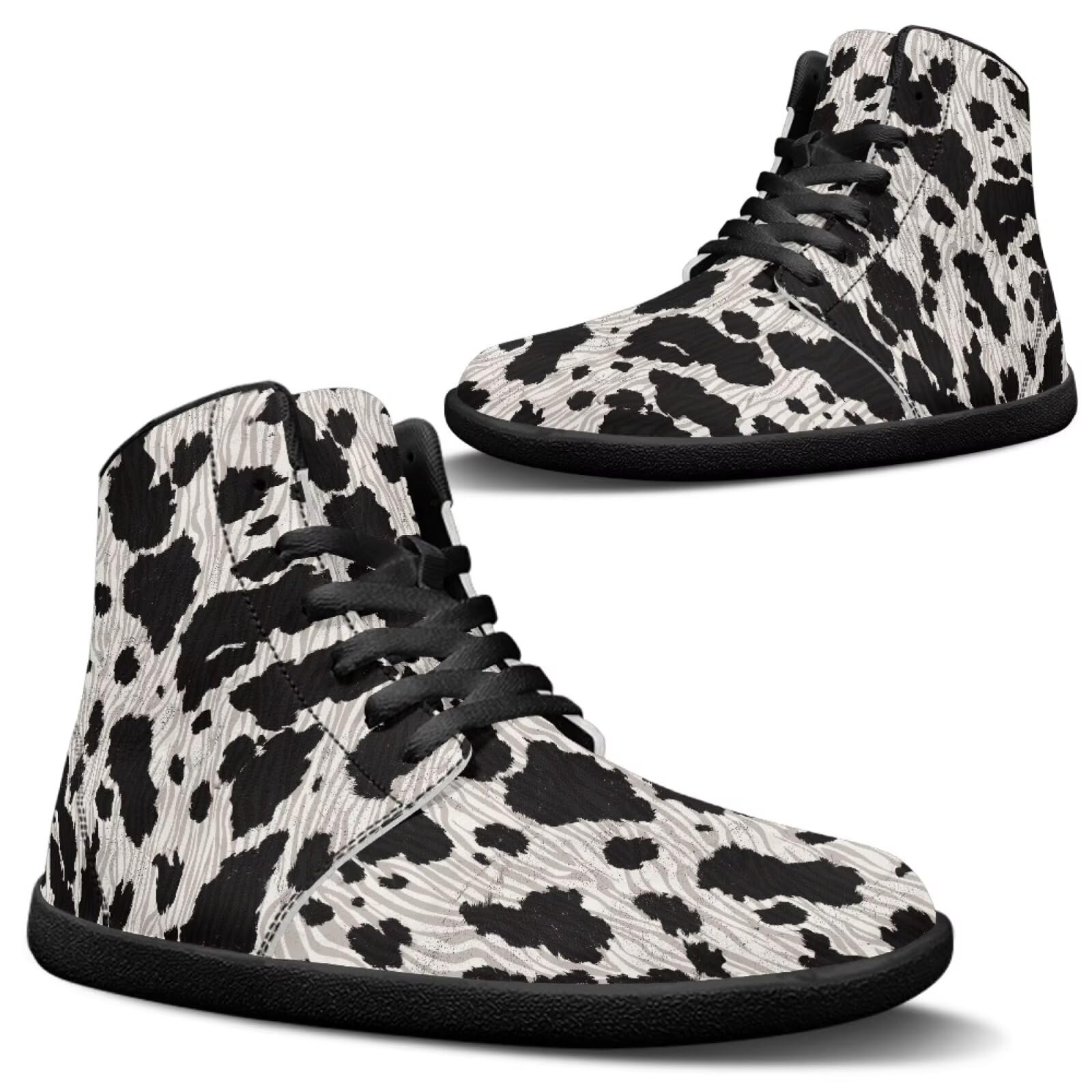 Binienty Leopard Skin Print Barefoot Sneakers for Men Size 11 Mens Womens Minimalist Trail Running Shoes Wide Toe Zero Drop Cross Training Shoe for Hiking,Walking,Outings