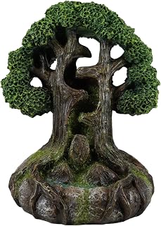 Ebros Gift Whispering Forest Celtic Sacred Tree of Life Yggdrasil Native Earth Goddess Backflow Incense Cone Burner Aroma Scent Figurine Mystical Legendary Folklore Accent