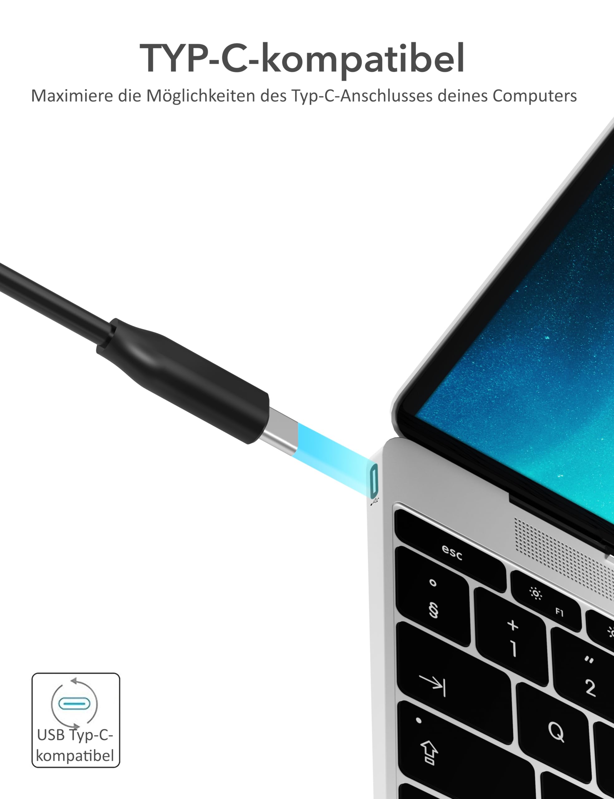 SABRENT 2 Bay USB C Festplatten Dockingstation - 2,5 3,5 Zoll SATA SSD HDD Docking Station 5Gbps - Dock mit Offline Festplatte Klonen [Werkzeuglose Installation] (EC-CH2B)