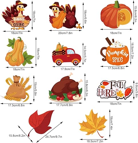 Miniatura 2 de Remolinos colgantes de Acción de Gracias, 51 piezas de decoraciones de techo de Acción de Gracias, adornos colgantes de otoño para fiesta de Acción