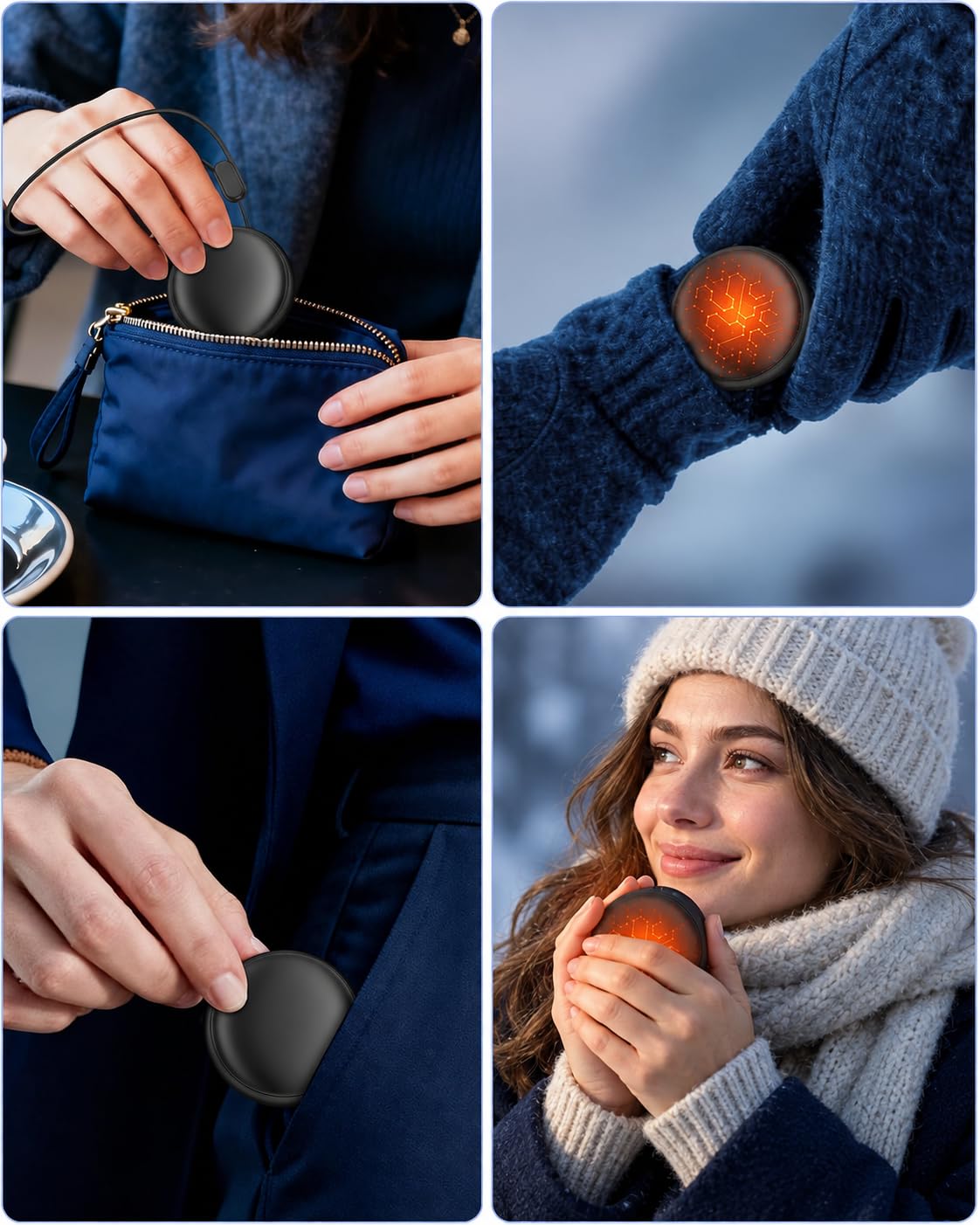Rechargeable Hand Warmers - 2 Pack -5 Rechargeable Hand Warmers - 2 Pack -5
