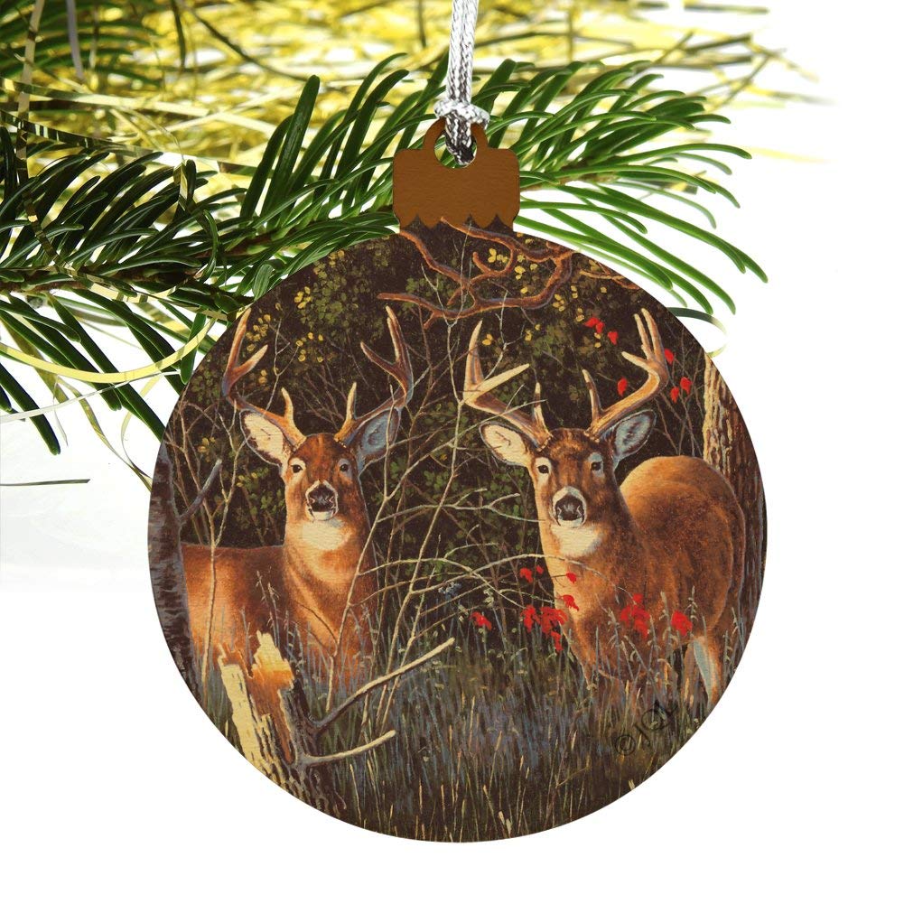2 Figurines En Bois Cerf Et Arbre - Décoration De Noël Naturelle, DIY, Déco De Table - 6
