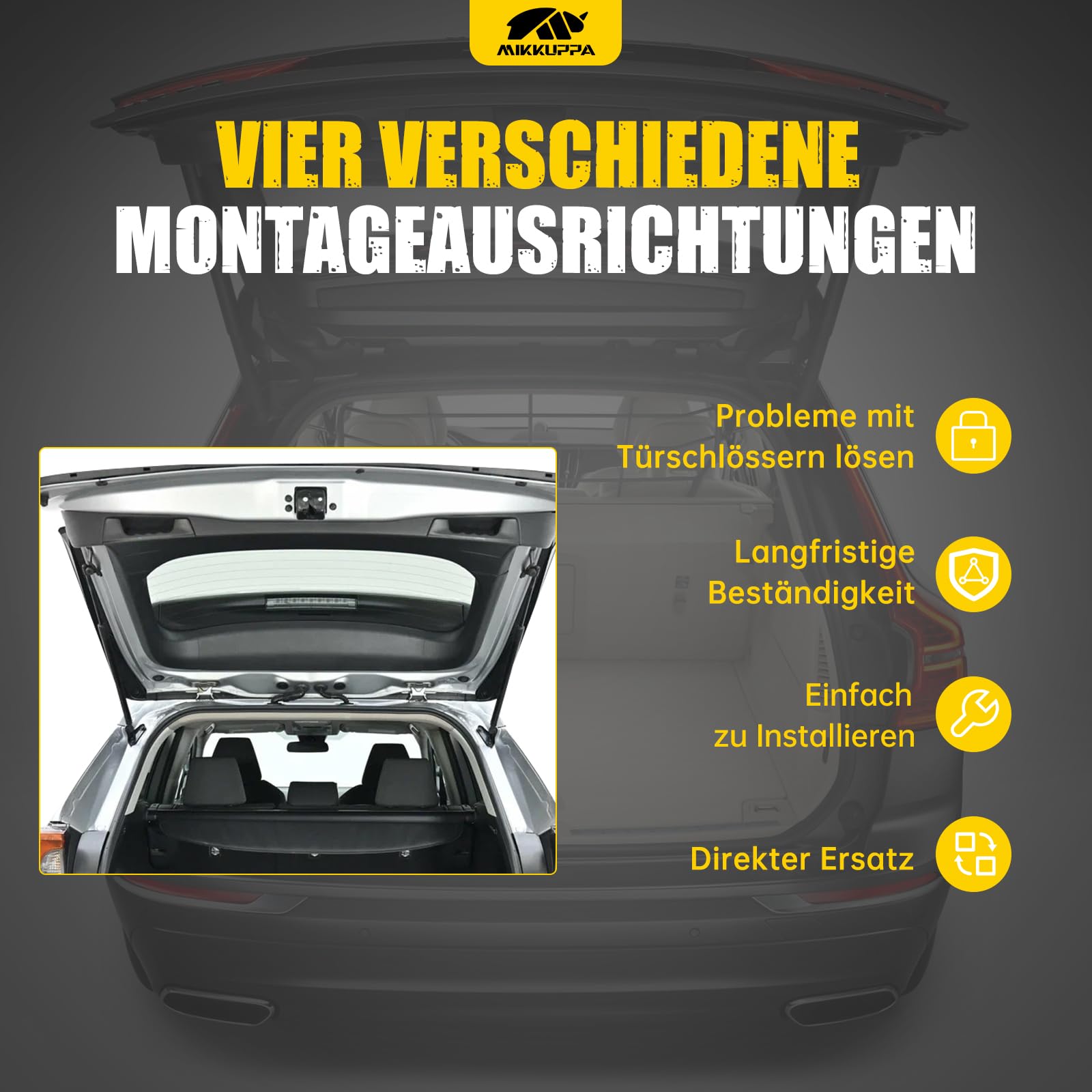 MIKKUPPA Serratura per portellone posteriore Golf 5 | Golf 6 | Passat 3C Variant