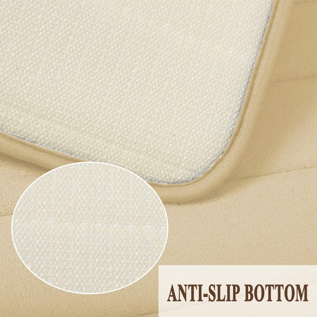 XYWHPGV Alfombrilla de baño Antideslizante de Espuma viscoelástica Alfombras Suaves para el Suelo del baño Alfombra de Goma Absorbente de Goma Absorbente y Lavable de Secado rápido para la Cocina y e