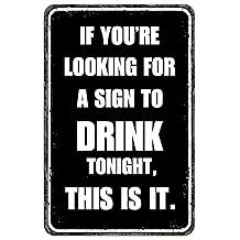 Vintage Metal Sign Funny Bar Signs Home Bar Accessories Man Cave Signs For Men Decor 12x8 Inches