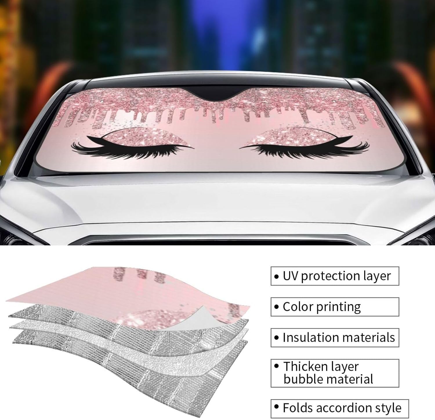 Windshield Sun Shade Car Front Window Shades Sunshade Cover