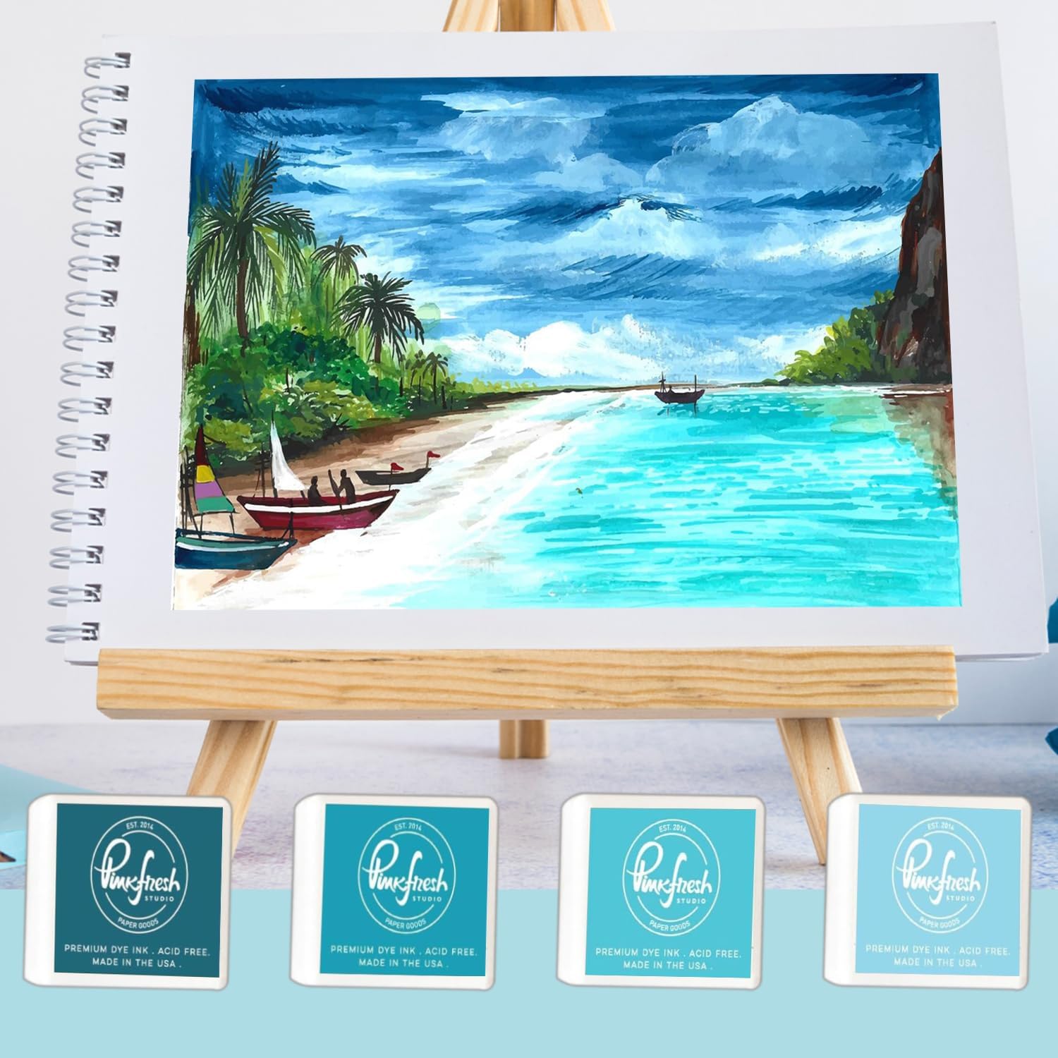 PinkFresh Studio Ink Cubes-Amalfi Coast