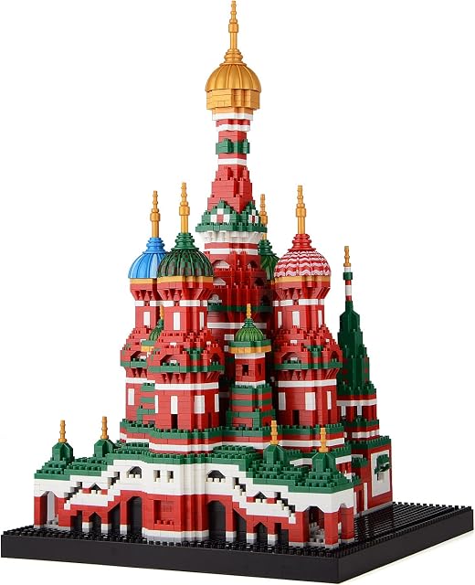 LULUFUN Building Blocks Set Saint Basil's Cathedral World-Famous Architecture Building Set Nano Micro Building Blocks Toys, Educational Toy, Gift for Adults and Children (4300 pcs)
