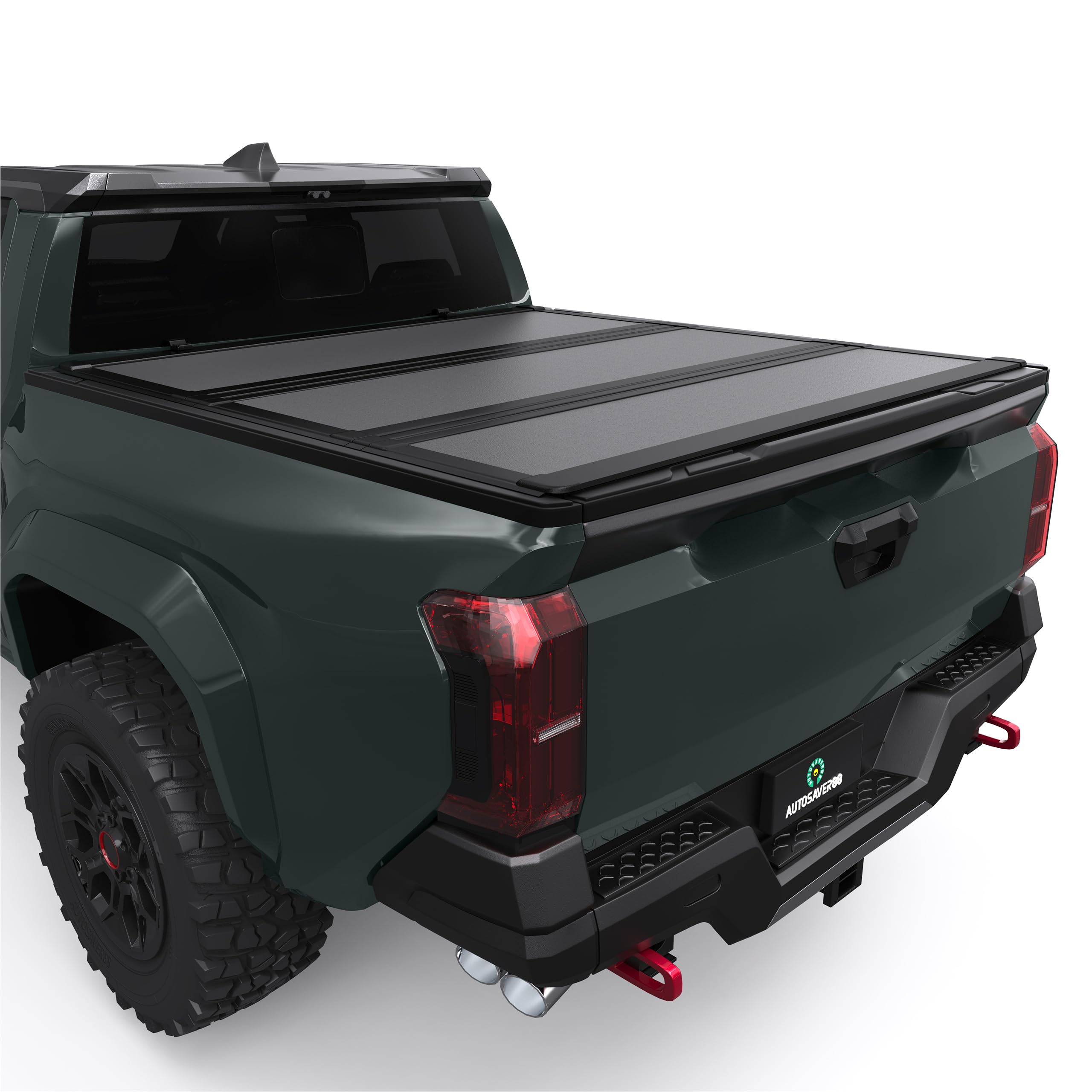 Amazon.com: AUTOSAVER88 Low-Profile Hard Tri-Fold Bed Cover for