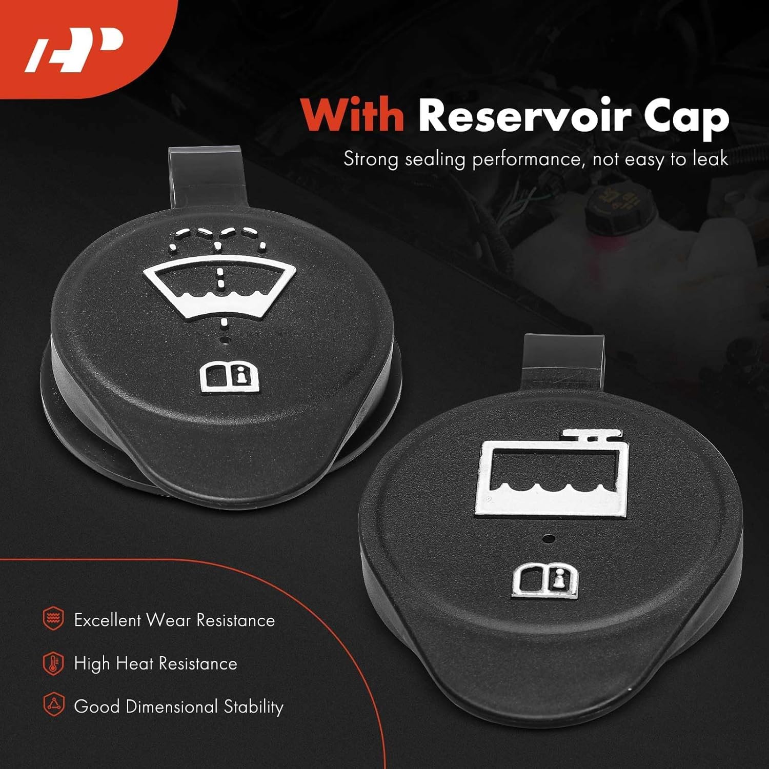 A-Premium Engine Coolant Overflow Recovery Reservoir Tank with Cap and Hose Compatible with Dodge Dakota 2007-2010 & Mitsubishi Raider 2008-2009 & Ram Dakota 2011, 3.7L 4.7L