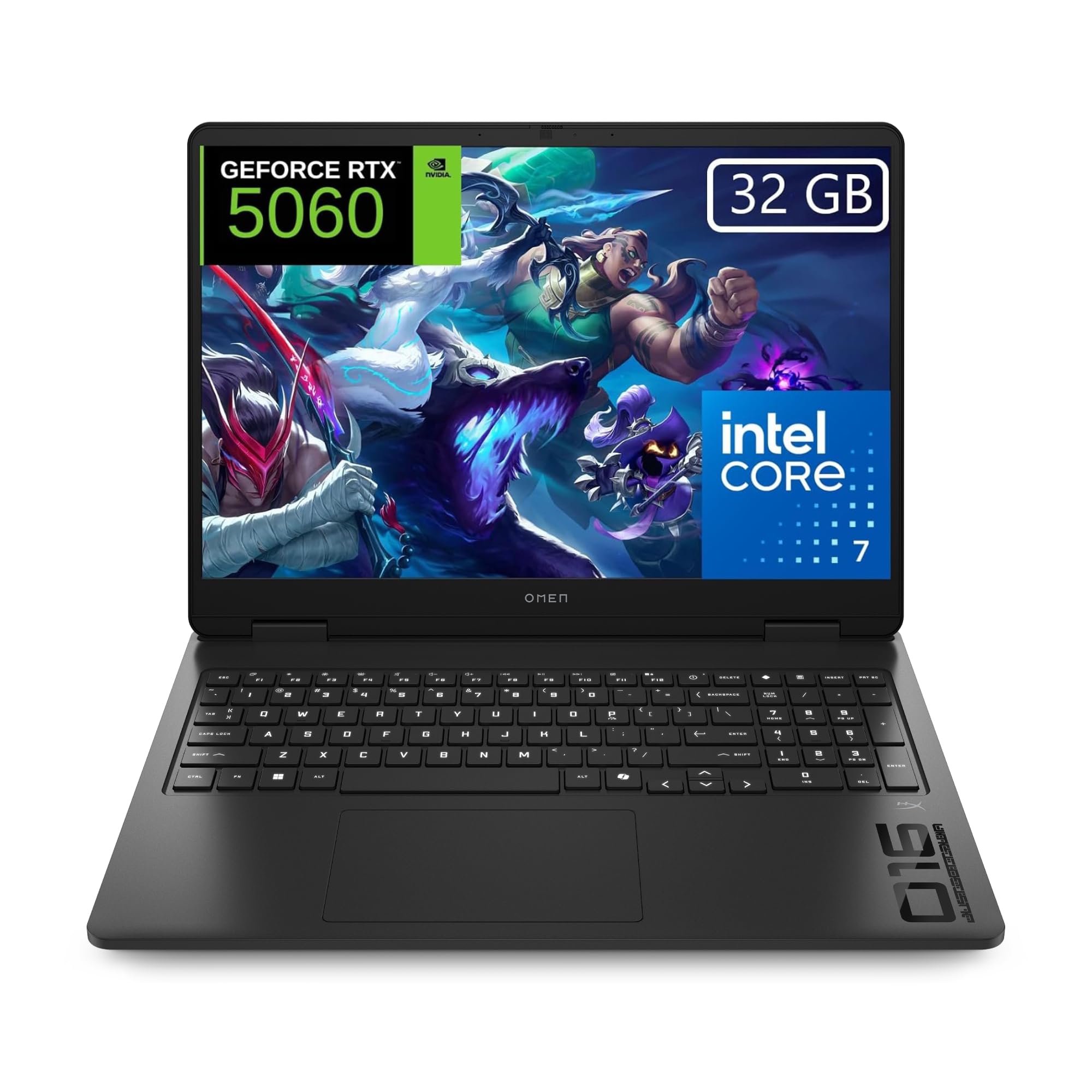 HP OMEN - Ordenador portátil Gaming 16" 2.5K WQXGA (Intel Ultra 7 255H, 32GB RAM, 1TB SSD, NVIDIA GeForce RTX 5070, 8GB 115 TDP, FreeDos) - Negro - Teclado QWERTY Español — view 11