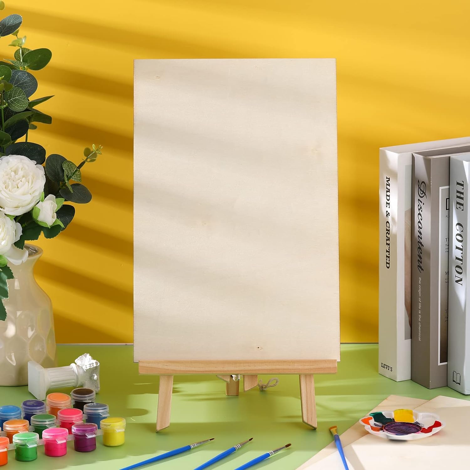 Tablero de Contrachapado 20 PIEZAS 12" x 8" x 1/12" Láminas de Madera de Tilo Láminas de Madera Finas Perfectas para Manualidades Proyectos Escolares y Proyectos de Bricolaje, Láminas de Abedul