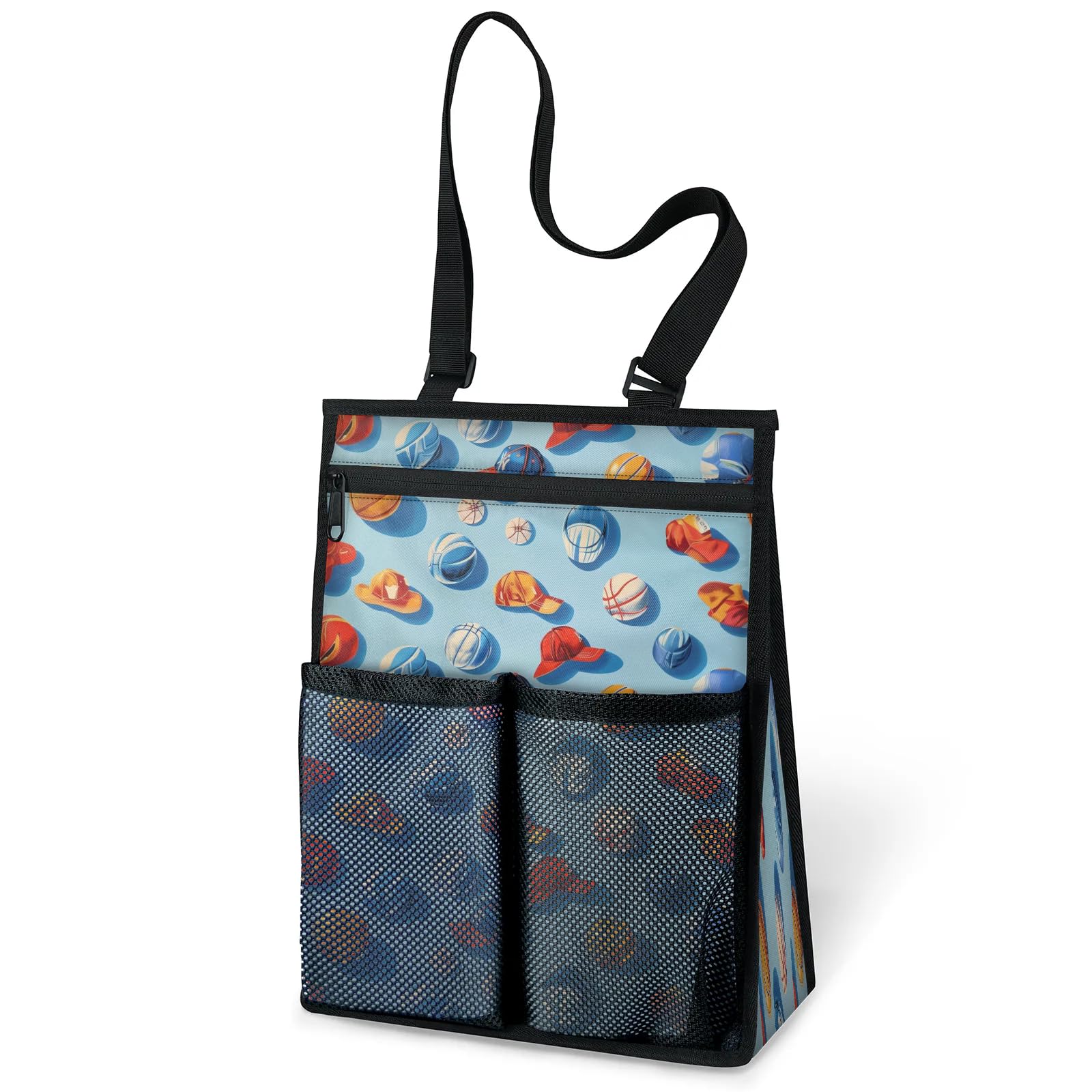 Ourtheme Sports Equipmen Theme Portable Shower Bag for Travel Gym Camp Beach Tote Shower Caddy Bags Hanging Toiletry