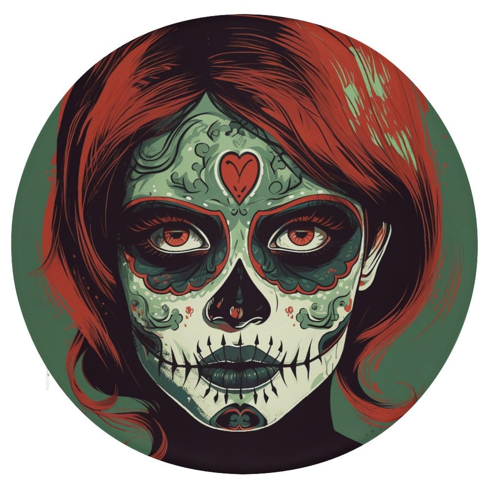 Adfgyerh Style Skull Makeup Cushion Memory Foam Pillow Core，Seat Cushion Detachable Design，Chair Cushions Suitable For All Seasons, And Can Be Used In Offices, Dining Rooms, Homes, And Other Settings.