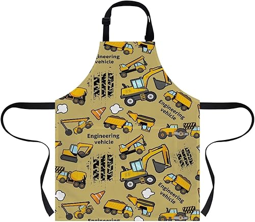 Vista 71 de doginthehole Delantal para niños con bolsillo para niños y niñas, delantales de chef ajustables con 2 bolsillos para cocinar, pintar