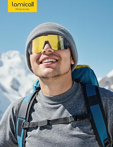 Miniatura 7 de Lamicall Gafas de sol deportivas polarizadas de 0.85 oz para hombres y mujeres, gafas con protección UV400, para correr, ciclismo, béisbol, pesca