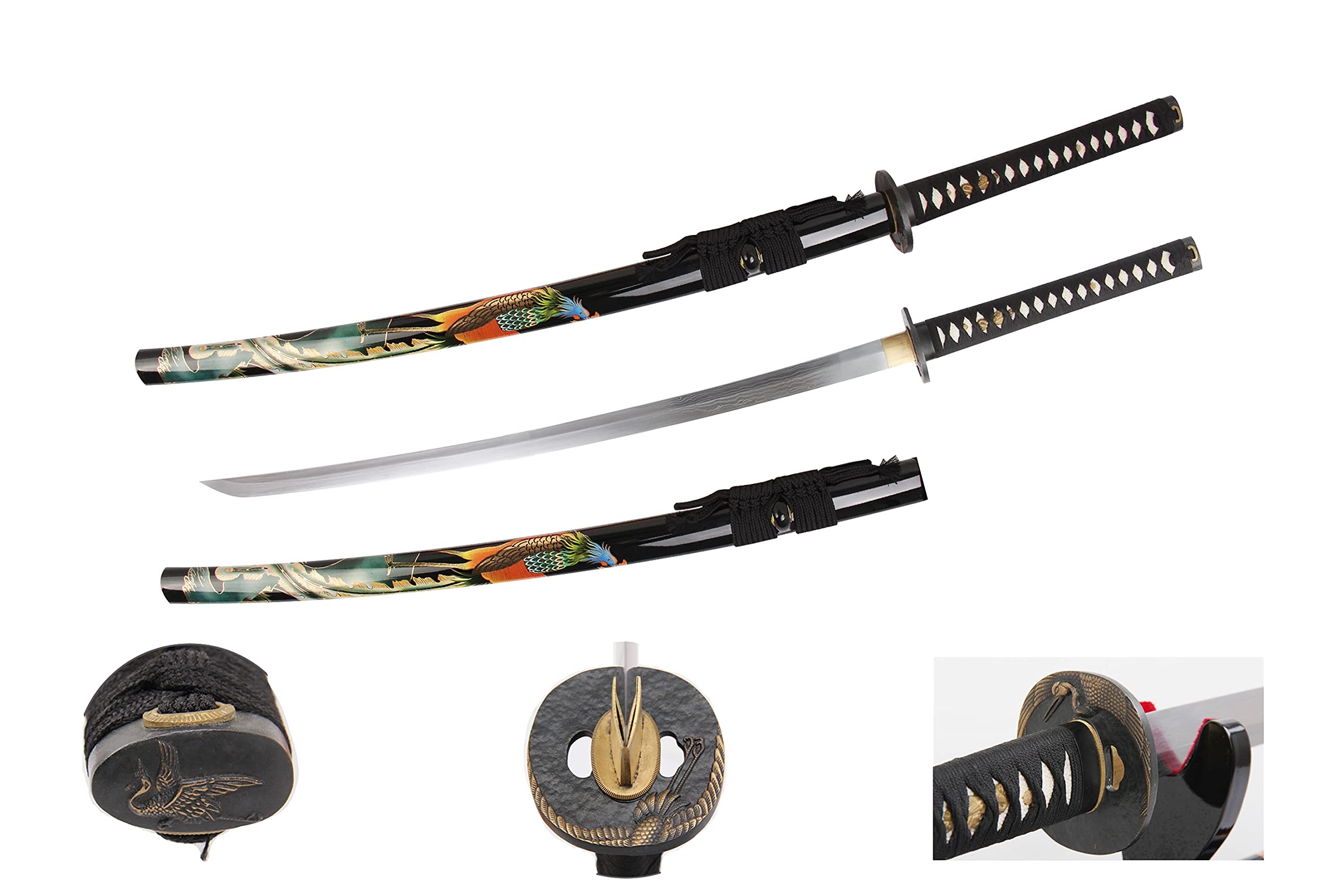 Snake Eye Tactical Classic Handmade Katana Sword Samurai Sword with Wooden Stand. (978)
