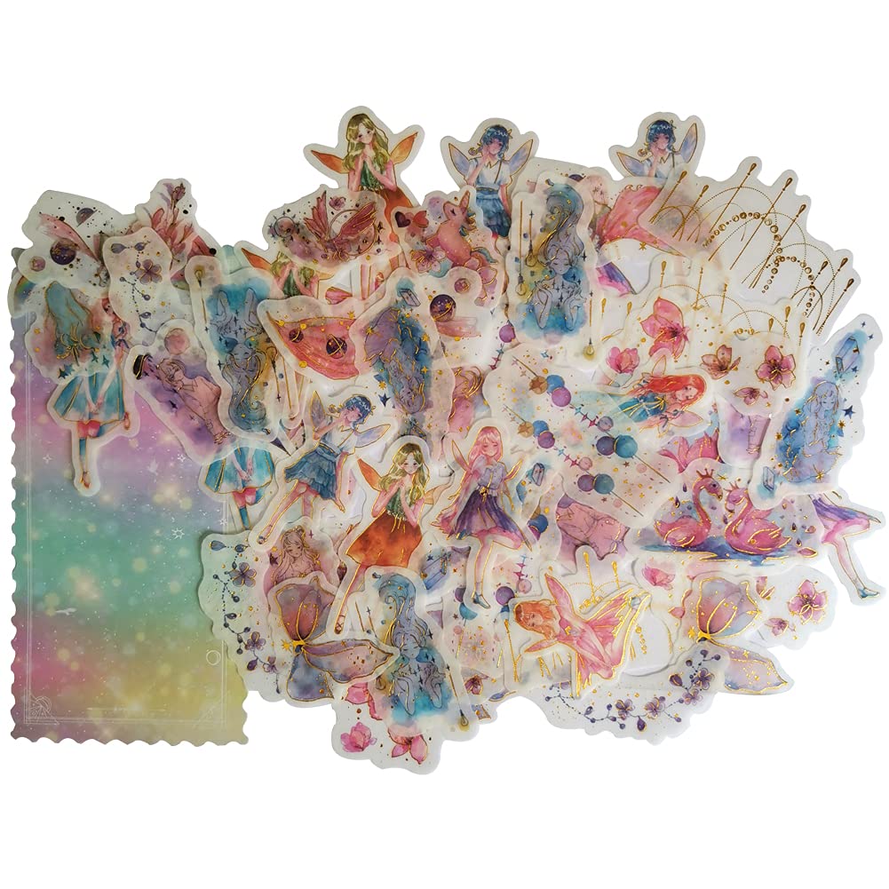 Śliczny papier Washi z bajki świat Washi zestaw naklejek kawaii, wróżki, dziewczyna, kwiat wiśni, łapacz snów, naklejka do scrapbookingu, osobisty pamiętnik, DIY, planer, pakowanie prezentów, butelka