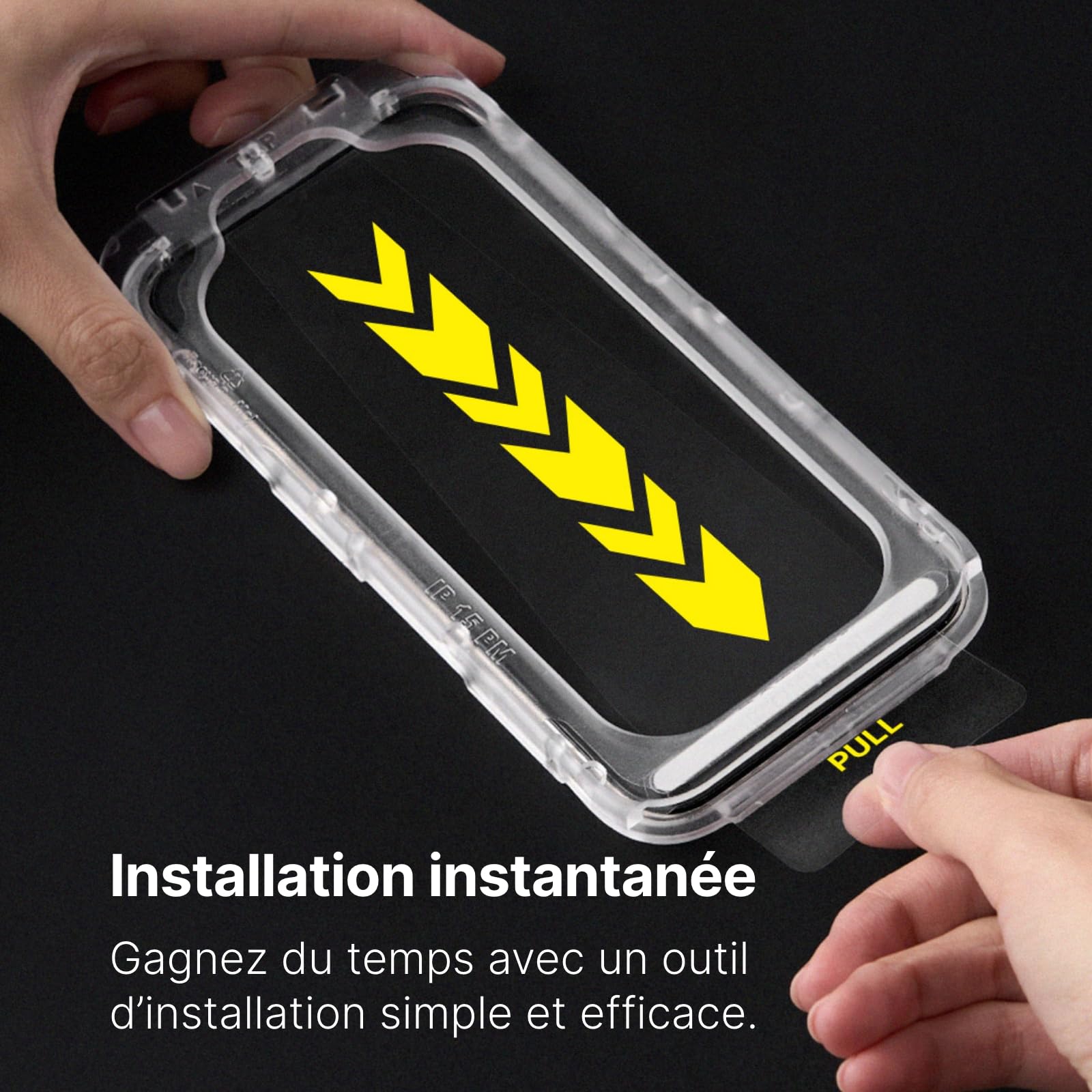 RhinoShield Protection d'écran Compatible avec [iPhone 17/17 Pro/ 16 Pro] | Impact Protector Pro – résistant aux Chocs et aux Rayures, Anti-lumière Bleue, Outil d’Installation Inclus -Transparente