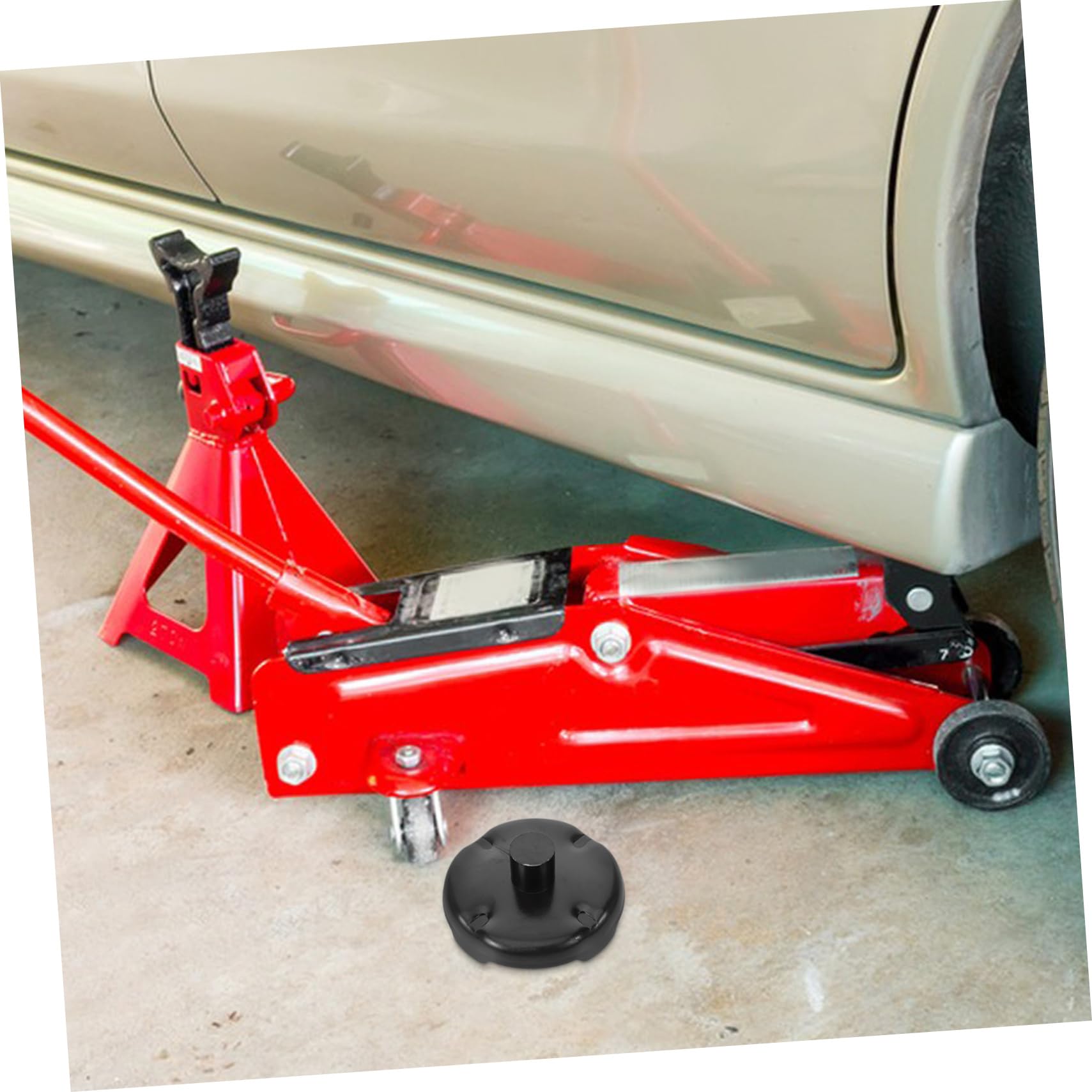 CHILDWEET Adattatore Per Martinetto Idraulico Supporto Stabile Per Lavori Auto Design Compatto e Leggero Capacità Di Carico Eccellente Facile Da Trasportare e Utilizzare