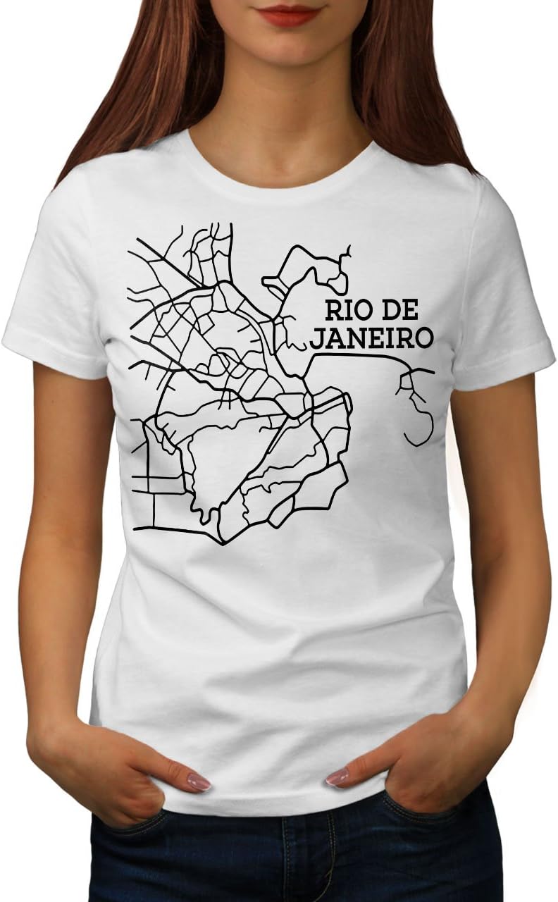 APSRA TRENDZRio De Janeiro Fashion Brazil Womens T-Shirt, Casual Design Printed Tee 2095