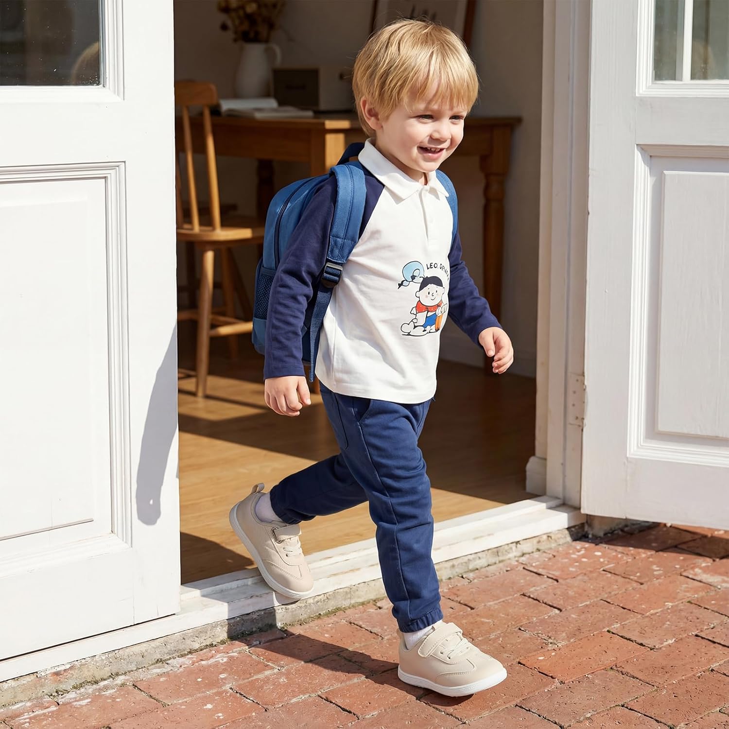 STQ Toddler Girls Boys Wide Toe Barefoot Shoes Kids Walking Tennis Comfort Sneakers Lightweight Breathable Gym Shoe - Image 3