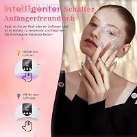 LKE UV Lámpa Műkörömhöz - 54W LED Körömszárító 3 Időzítővel, LCD Kijelzővel és Autó Érzékelővel - Minden UV Zselé Lakhoz, Kezdőknek és Profi 5